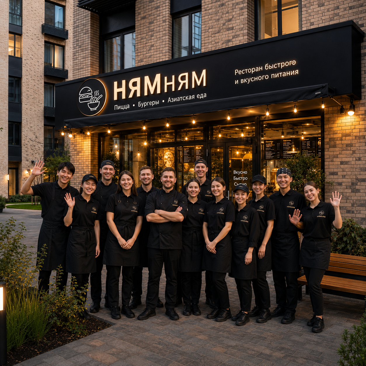 Команда ресторана НЯМням